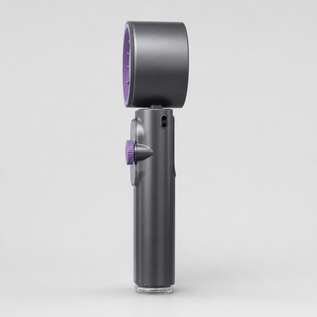 Mini ventilador portátil, vista lateral