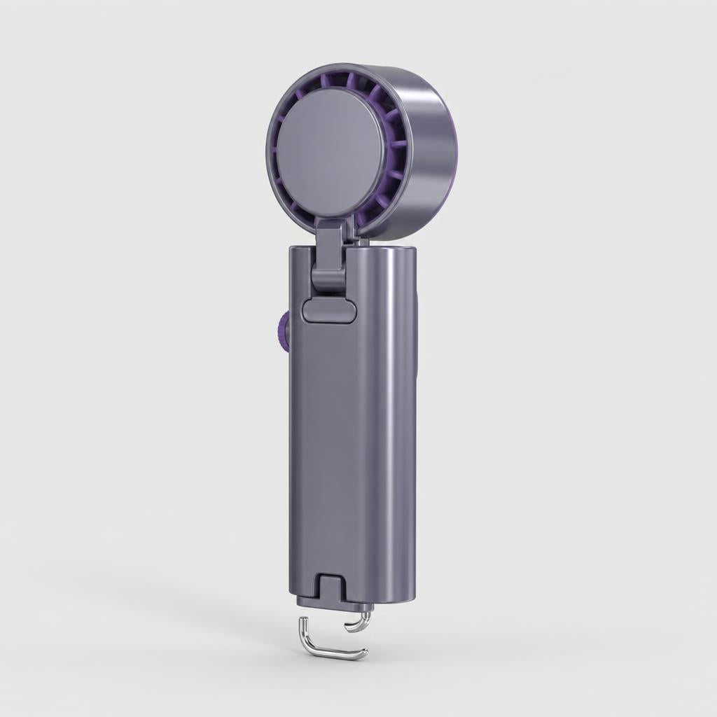 Mini ventilador portátil, mecanismo plegable